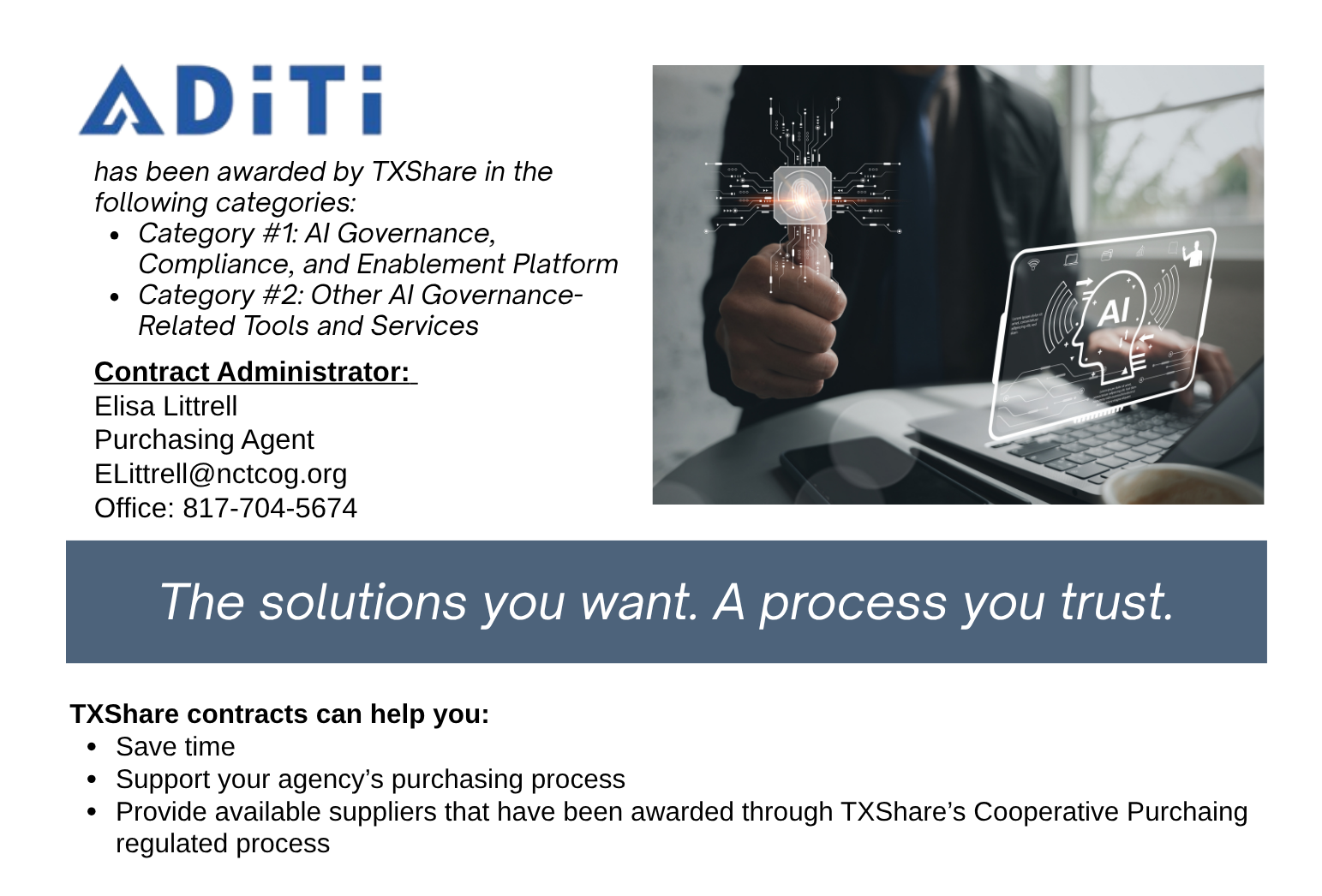 Aditi Landing Page
